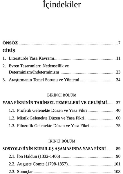 Sosyolojide Yasa Fikri - Prof. Dr. Kadir Canatan modelleri