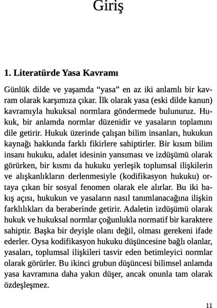 Sosyolojide Yasa Fikri - Prof. Dr. Kadir Canatan