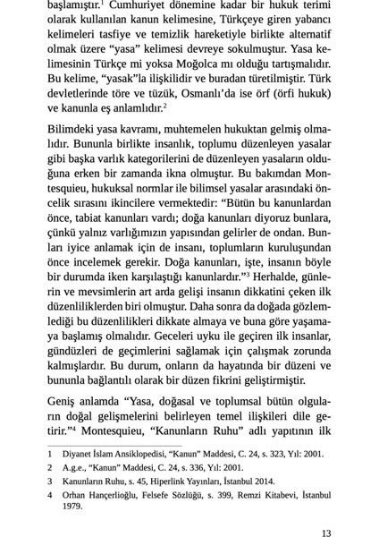 Sosyolojide Yasa Fikri - Prof. Dr. Kadir Canatan