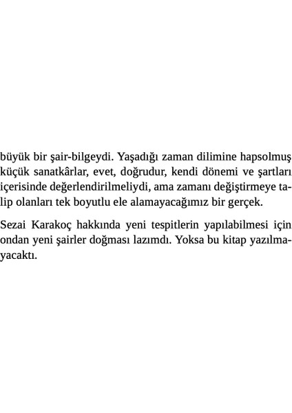 Sezai Karakoç Kuşağı:İkinci Yeni - Zafer Acar
