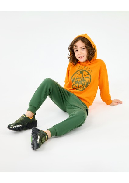 B Lw Fleece Sweatshirt Büyük Erkek Çocuk Turuncu Sweatshirt SK2520089-0341 fırsatları