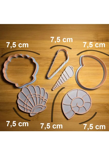 3 Lü 6 Parça Seramik & Polimer Kil & Kurabiye Kalıbı