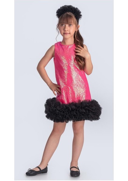 Pul Payet Ifestos Taçlı Tütü Çocuk Özel Gün Abiye M00743