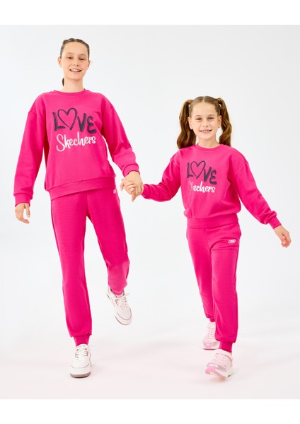 G Essentials Sweatpant Büyük Kız Çocuk Neonpink Eşofman Altı SK2520006-3586