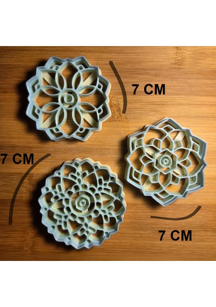3 Lü Seramik & Polimer Kil & Kurabiye Kalıbı