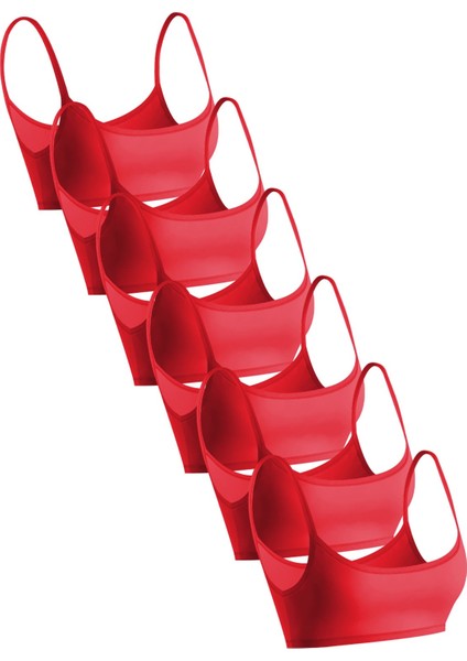 Premium 6’lı Kız Çocuk Alıştırma Sütyen - Hediye Kutulu, Pamuklu Kumaş, Ultra Yumuşak, Esnek ve Etiketsiz Yapı, Şık ve Konforlu Bustiyer