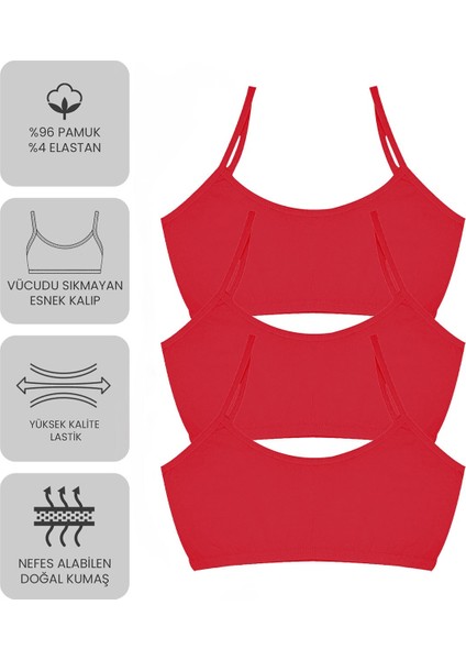 Premium 6’lı Kız Çocuk Alıştırma Sütyen - Hediye Kutulu, Pamuklu Kumaş, Ultra Yumuşak, Esnek ve Etiketsiz Yapı, Şık ve Konforlu Bustiyer modelleri