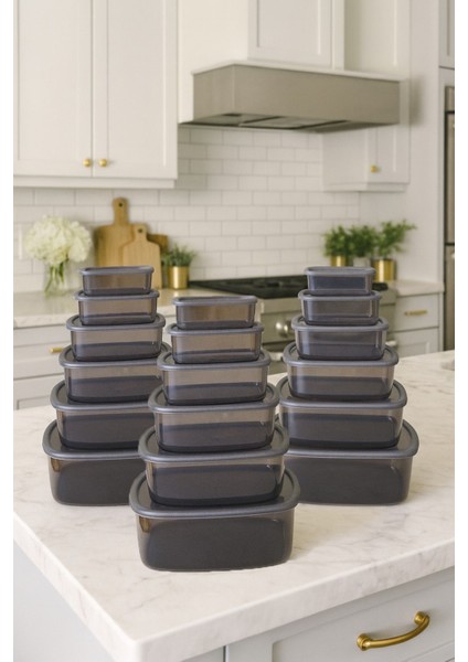 18'li Hava Geçirmez Saklama Kabı Antrasit