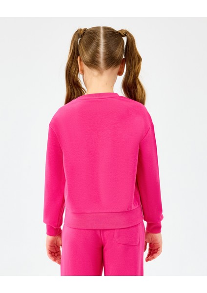 G Lw Fleece Sweatshirt Büyük Kız Çocuk Neonpink Sweatshirt SK2520078-3586 modelleri