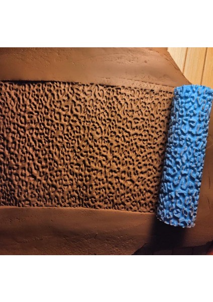 10 cm Leopar Seramik & Polimer Kil Doku Rulosu Desen Oklavası fiyatları