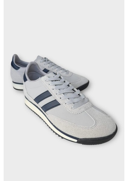 Erkek Cilt Günlük Rahat Spor Ayakkabı Gri - Lacivert fiyatları