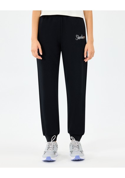 G Lw Fleece Sweatpant Büyük Kız Çocuk Siyah Eşofman Altı SK2520005-1602
