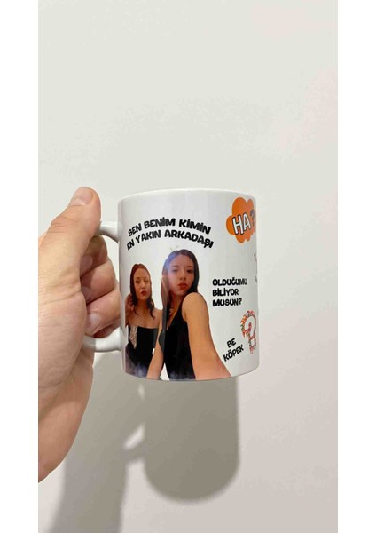 En Yakın Arkadaş Hediye Kupa Bardak-Özel Tasarım(Açıklamayı Okuyun)