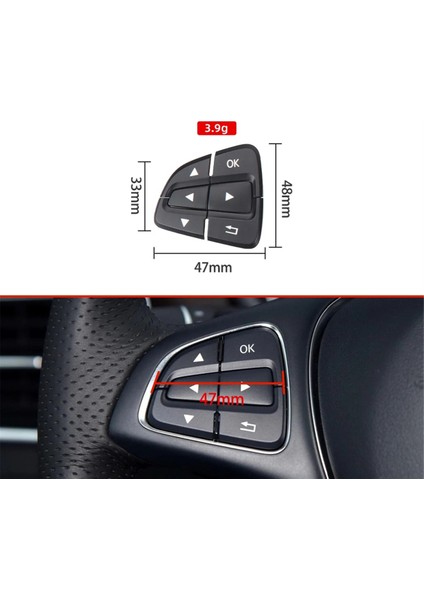 Mercedes Benz Ab Gla Gls Gle W176 W246 W166 0999050600 0999050700 Kahverengi Için Çok Fonksiyonlu Direksiyon Simidi Anahtar Düğmeleri (Yurt Dışından) fırsatları