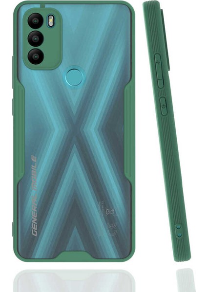 General Mobile 21 Plus Kılıf Parfe Kenarları Pastel Renk Silikon Kılıf