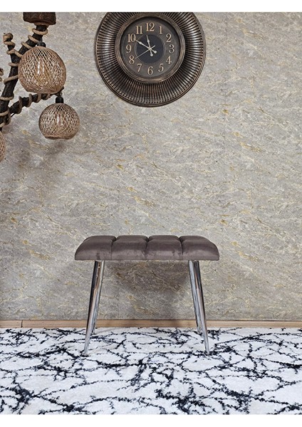 Krom Sivriltme Ayaklı 60 cm Puf Bench - Puf - Bench - Oturak - Mutfak Oturağı - Antre Oturağı Kahverengi Renk 60 x 40 Boyut/ebat fiyatları