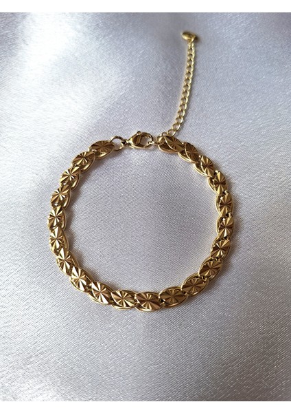 Desenli Arpa Model 316 L Çelik Bileklik fiyatları