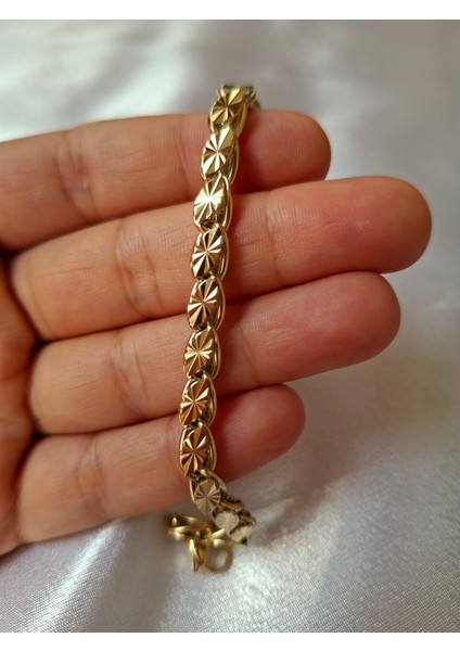 Desenli Arpa Model 316 L Çelik Bileklik fırsatları