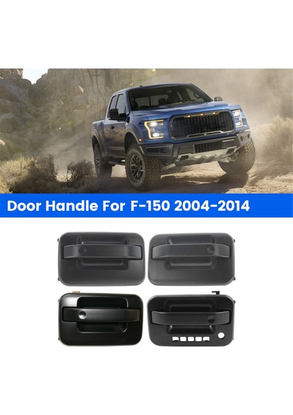 Ford F-150 2004-2014 Için 4 Adet/takım Araba Ön ve Arka Dış Kapı Kolu 9L3Z-1522405-BA CL3Z-1522405-BB (Yurt Dışından) fırsatları