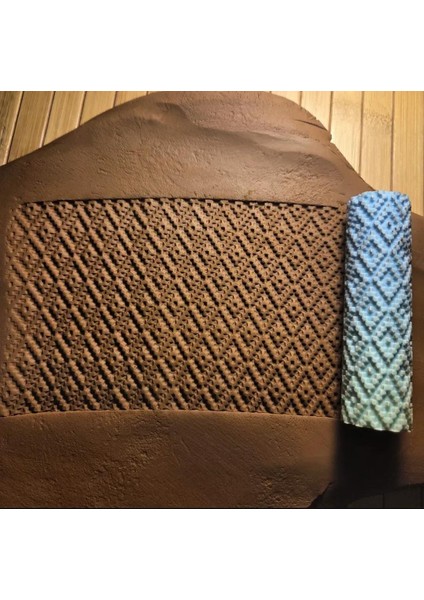 10 cm Seramik & Polimer Kil Desen Oklavası Doku Rulosu fiyatları