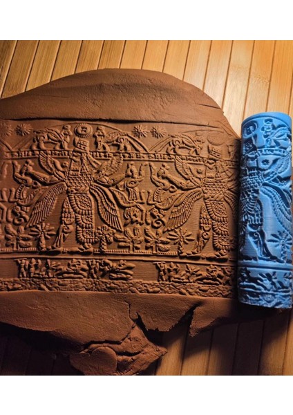 12 cm Asur Desen Oklavası Seramik & Polimer Kil Doku Rulosu Pastacılık Malzemesi fiyatları