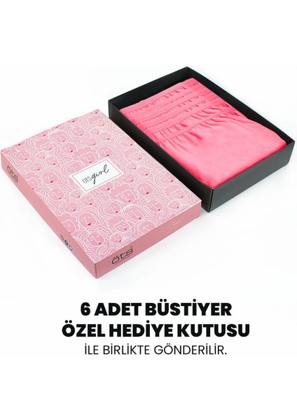 Premium 6’lı Kız Çocuk Alıştırma Sütyen - Hediye Kutulu, Pamuklu Kumaş, Ultra Yumuşak, Esnek ve Etiketsiz Yapı, Şık ve Konforlu Bustiyer fiyatları