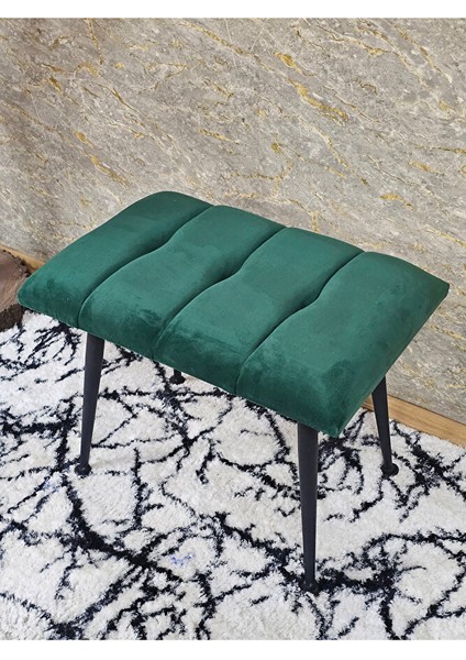 Siyah Sivriltmel Ayaklı 60 cm Puf Bench - Puf - Bench - Oturak - Mutfak Oturağı - Antre Oturağı Yeşil Renk 60 x 40 Boyut/ebat fırsatları