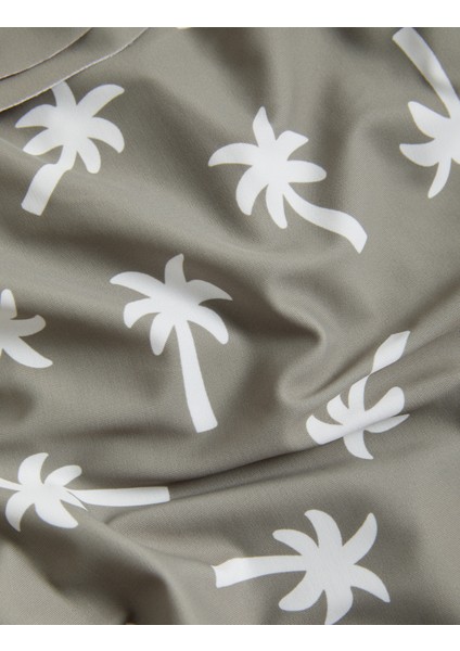 Palmiye Desenli Fırfırlı Mayo (2-7 Yaş) modelleri