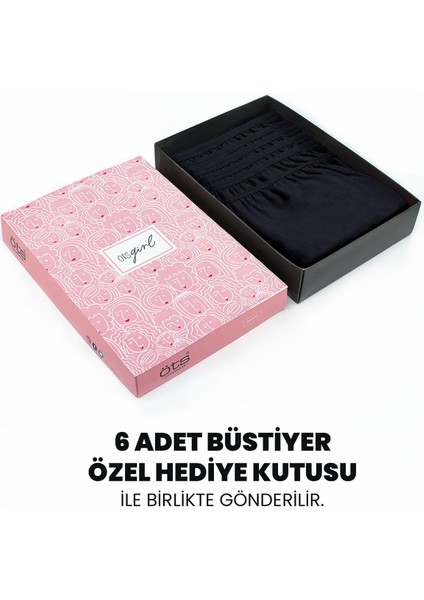 Premium 6’lı Kız Çocuk Alıştırma Sütyen - Hediye Kutulu, Pamuklu Kumaş, Ultra Yumuşak, Esnek ve Etiketsiz Yapı, Şık ve Konforlu Bustiyer fiyatları