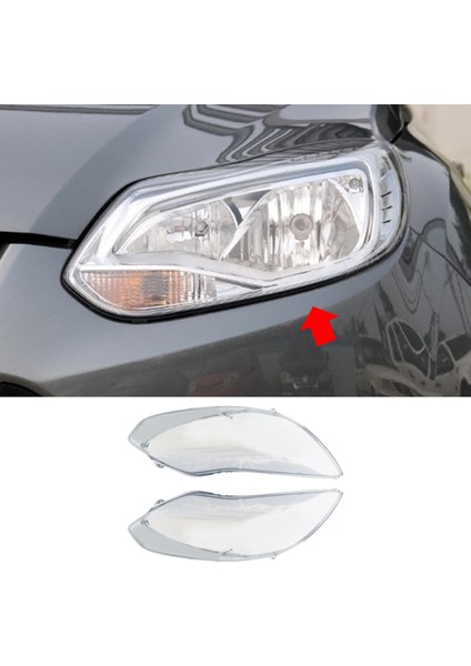 Ford Focus 2012-2015 Için 2 Adet Araba Abajur Far Kapağı Şeffaf Far Lambası Kapağı Cam Kabuk Maskesi (Yurt Dışından) fiyatları