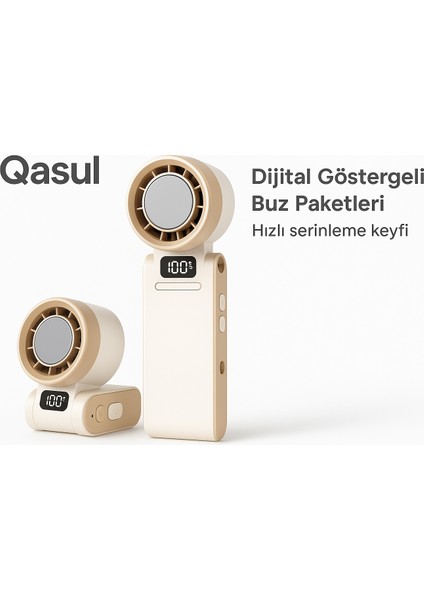 Dijital Ekranlı Soğutucu Mini Vantilatör – Soğuk Kompres Özellikli, Taşınabilir El Tipi Fan fiyatları