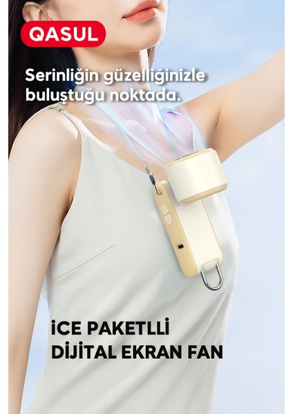 Dijital Ekranlı Soğutucu Mini Vantilatör – Soğuk Kompres Özellikli, Taşınabilir El Tipi Fan modelleri