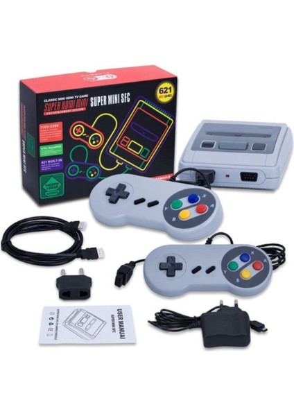 Süper Atari 621 Adet 8 Bit Oyun Içinde Hdmı ile Kolay Bağlantı