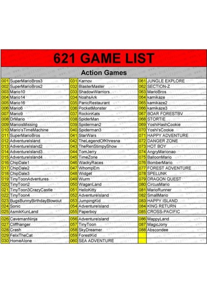 Süper Atari 621 Adet 8 Bit Oyun Içinde Hdmı ile Kolay Bağlantı modelleri