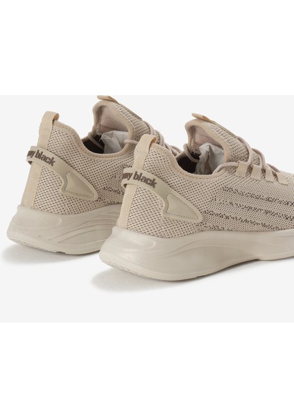Unisex Bej Termo Taban Şerit Detaylı Bağcıklı Triko Spor Ayakkabı indirimleri