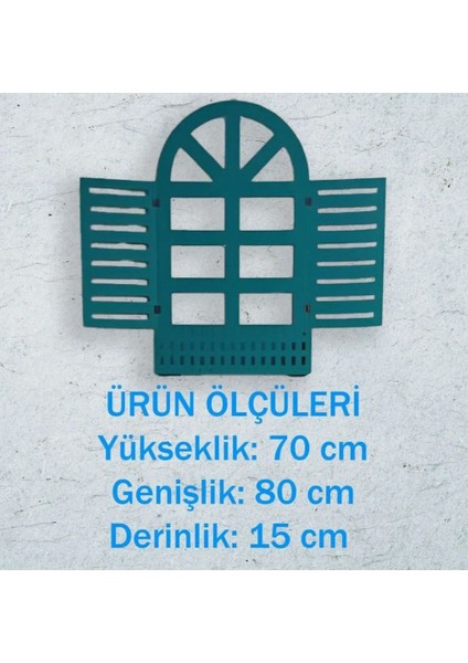 Alaçatı Penceresi Dekoratif Duvar Dekoru