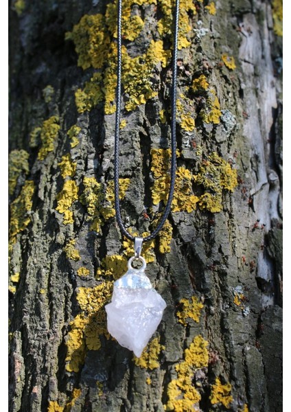 Pembe Kuvars Kalp Çakrası Enerji Doğal Taş Spiritüel Kolye