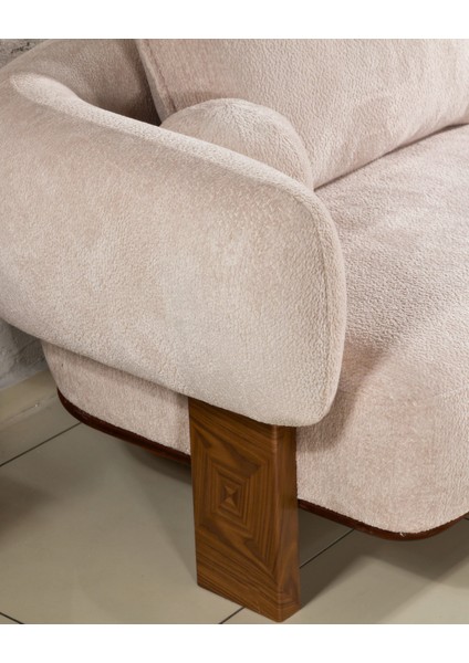 Bella Bohem Üç Adet Üçlü Kanepe & 3'lü Koltuk (3+3+3) - Krem modelleri