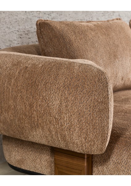 Bella Bohem Üç Adet Üçlü Kanepe & 3'lü Koltuk (3+3+3) - Kahve fırsatları