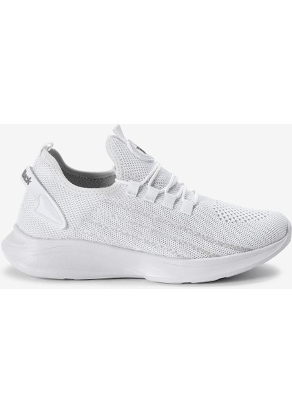 Unisex Beyaz Termo Taban Şerit Detaylı Bağcıklı Triko Spor Ayakkabı fiyatları
