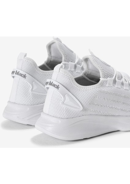 Unisex Beyaz Termo Taban Şerit Detaylı Bağcıklı Triko Spor Ayakkabı indirimleri