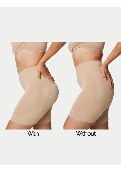 Cool Comfort™ Dikişsiz Kalça Şekillendirici Şort Korse modelleri