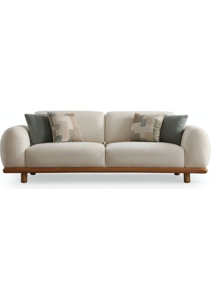 Senna Sırt Mekanizmalı Bohem 3 Adet Üçlü Kanepe & 3'lü Koltuk (3+3+3) - Krem modelleri