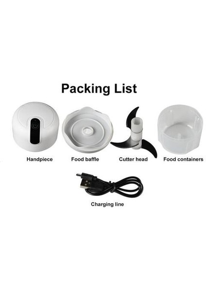 Yeni 250 ml Elektrikli Sarımsak Kıyıcı Masher USB Şarj Öğütücü Mutfak Gadgets Presleri (Yurt Dışından)