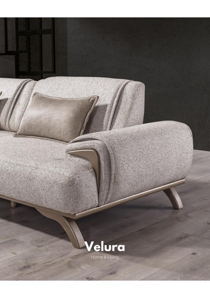 Avrupa Sırt Mekanizmalı Üç Adet Üçlü Kanepe & 3'lü Koltuk (3+3+3)