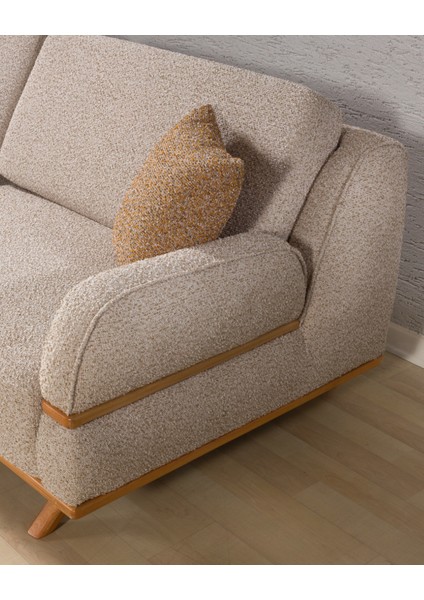 Focus Üç Adet Üçlü Kanepe & 3'lü Koltuk (3+3+3) - Krem modelleri