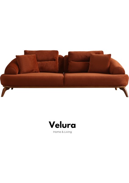 Vino Sırt Mekanizmalı 3 Adet Üçlü Kanepe & 3'lü Koltuk (3+3+3) - Bordo fiyatları