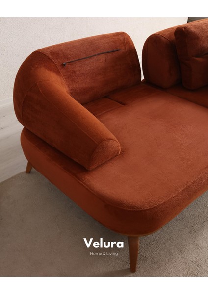 Vino Sırt Mekanizmalı 3 Adet Üçlü Kanepe & 3'lü Koltuk (3+3+3) - Bordo fırsatları