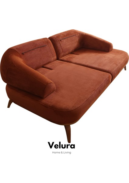 Vino Sırt Mekanizmalı 3 Adet Üçlü Kanepe & 3'lü Koltuk (3+3+3) - Bordo indirimleri