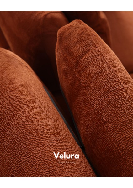 Vino Sırt Mekanizmalı 3 Adet Üçlü Kanepe & 3'lü Koltuk (3+3+3) - Bordo